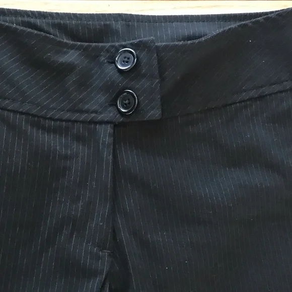 Sz 10 | H & M | Pinstripe | Black Light Blue | High Waisted Trouser ♦️ - Picture 3 of 14